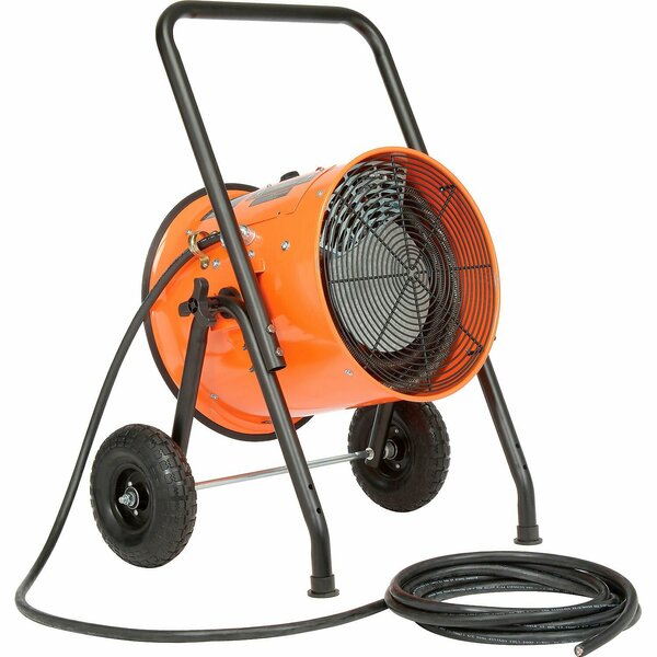 Global Industrial Portable Salamander Heater, Adjustable Thermostat, 480V, 3 Phase, 15000W 653672